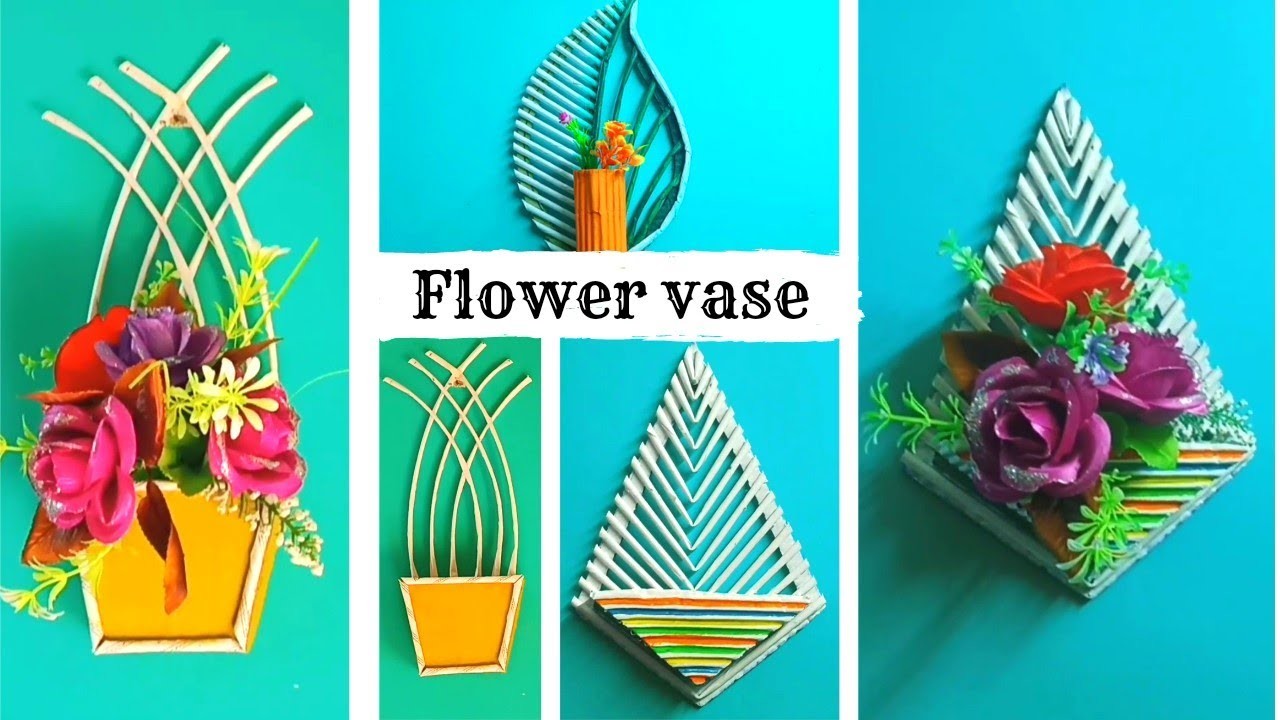 3 Best Flower Basket Craft From Paper. How To Make Flower Vase at Home. DIY Easy Paper Flower Vase