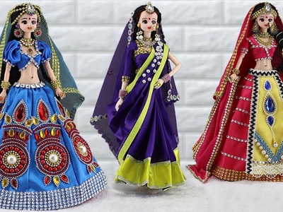 3 South indian bridal dress and Jewellery | Doll Decoration Design 122