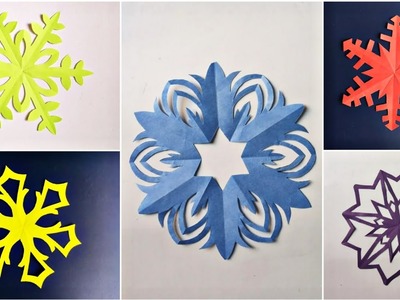 5 BEST AMAZING PAPER SNOWFLAKES In 5-Minutes. Christmas Paper Decoration ideas 2022. 3D Snowflakes