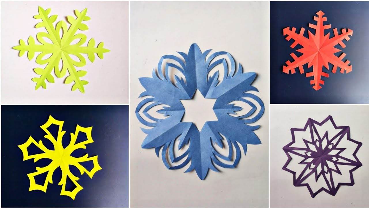 5 BEST AMAZING PAPER SNOWFLAKES In 5-Minutes. Christmas Paper Decoration ideas 2022. 3D Snowflakes