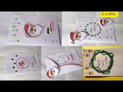 6 BEST WHITE PAPER CHRISTMAS CARD MAKING IDEAS • HOW TO MAKE CHRISTMAS GREETING CARD EASY •