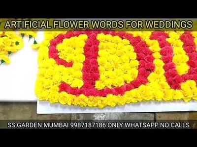 Artificial flower backdrop DULHANIYA made by SS GARDEN | Floral back drop for HALDI-MEHANDI-SANGEET