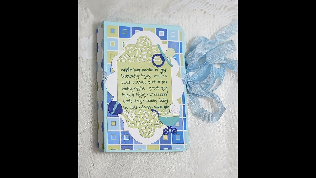 Baby Boy Mini Scrapbook Album