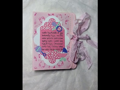 Baby Girl Mini Scrapbooking Album