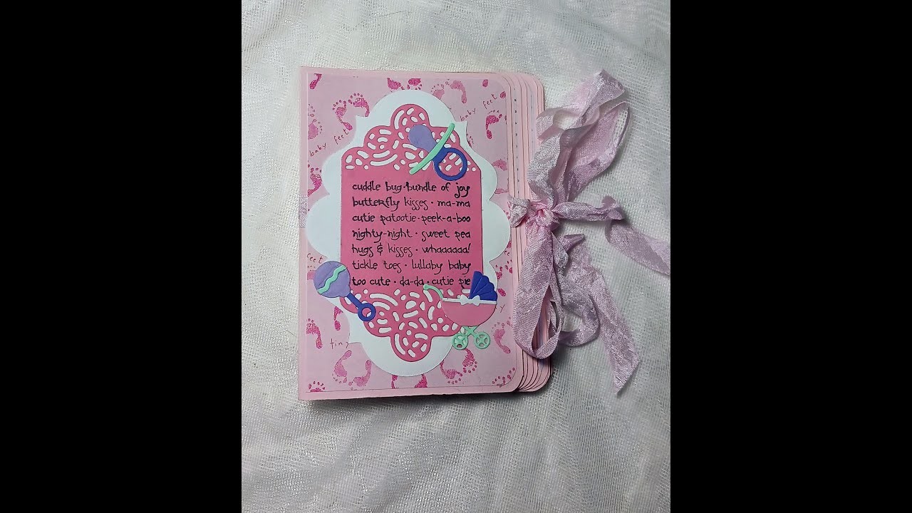 Baby Girl Mini Scrapbooking Album