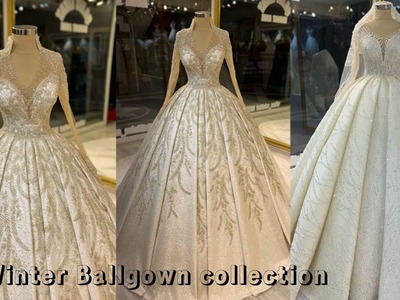 Beautiful Ballgown|| winter wedding dress|| princess wedding dresses
