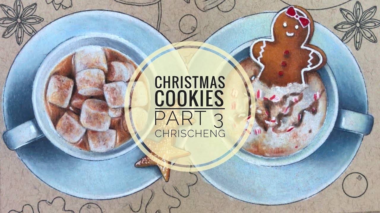 Christmas Cookies - Part 3 | Step by Step Coloring. Chris Cheng