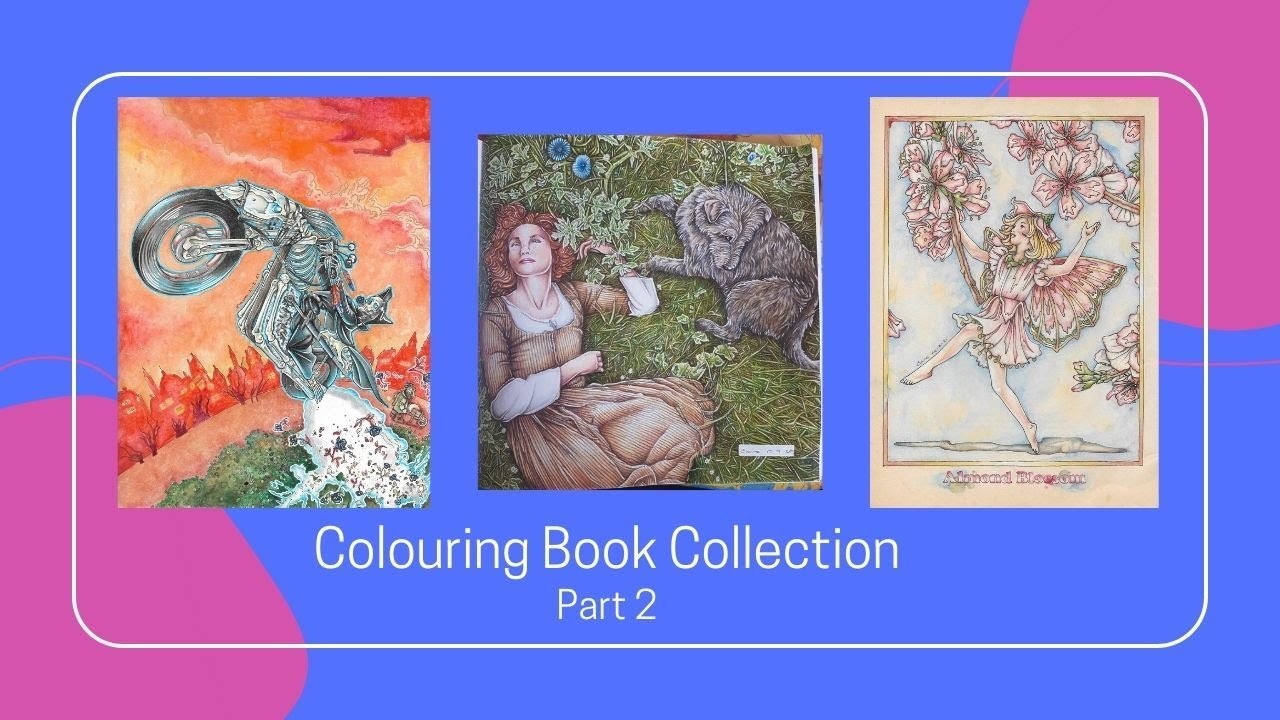 Colouring Book Collection including all W.I.Ps and finished pages - Part 2: Early books