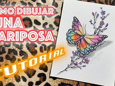 Como dibujar una mariposa paso a paso | How to draw beautiful butterfly | Pencil sketch