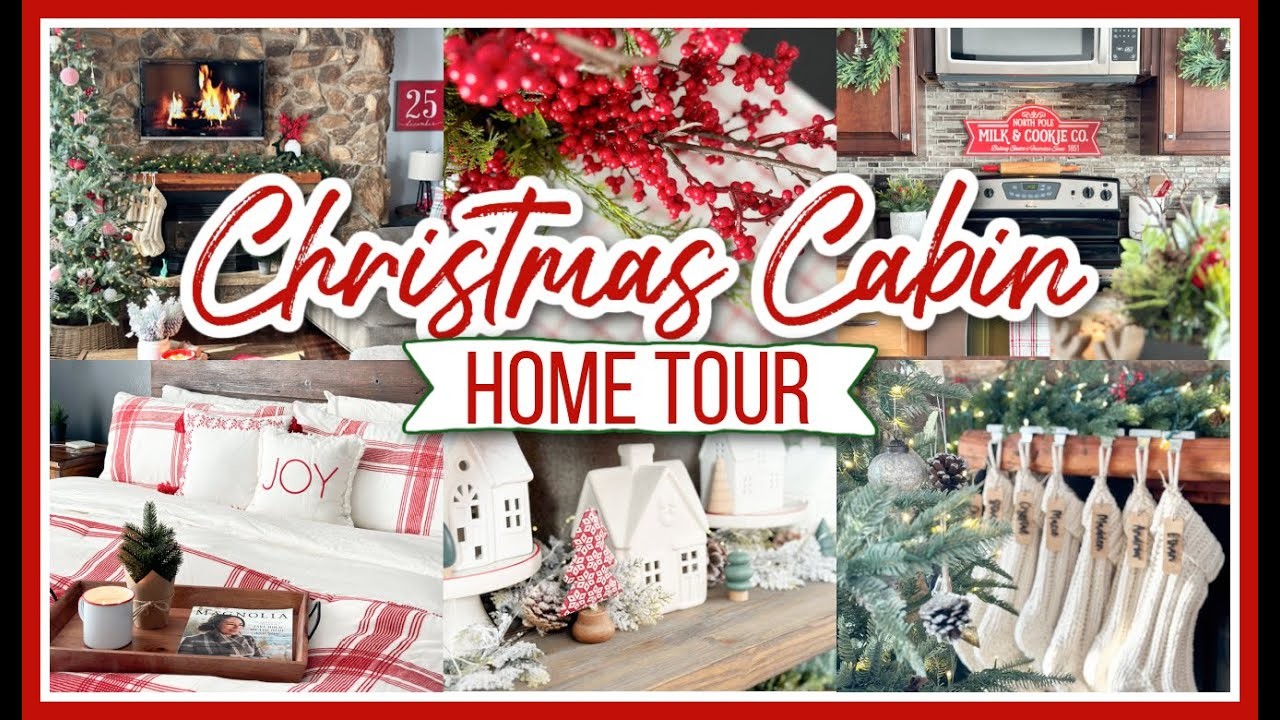 COZY CHRISTMAS HOME TOUR 2022 | CHRISTMAS CABIN DECORATING IDEAS