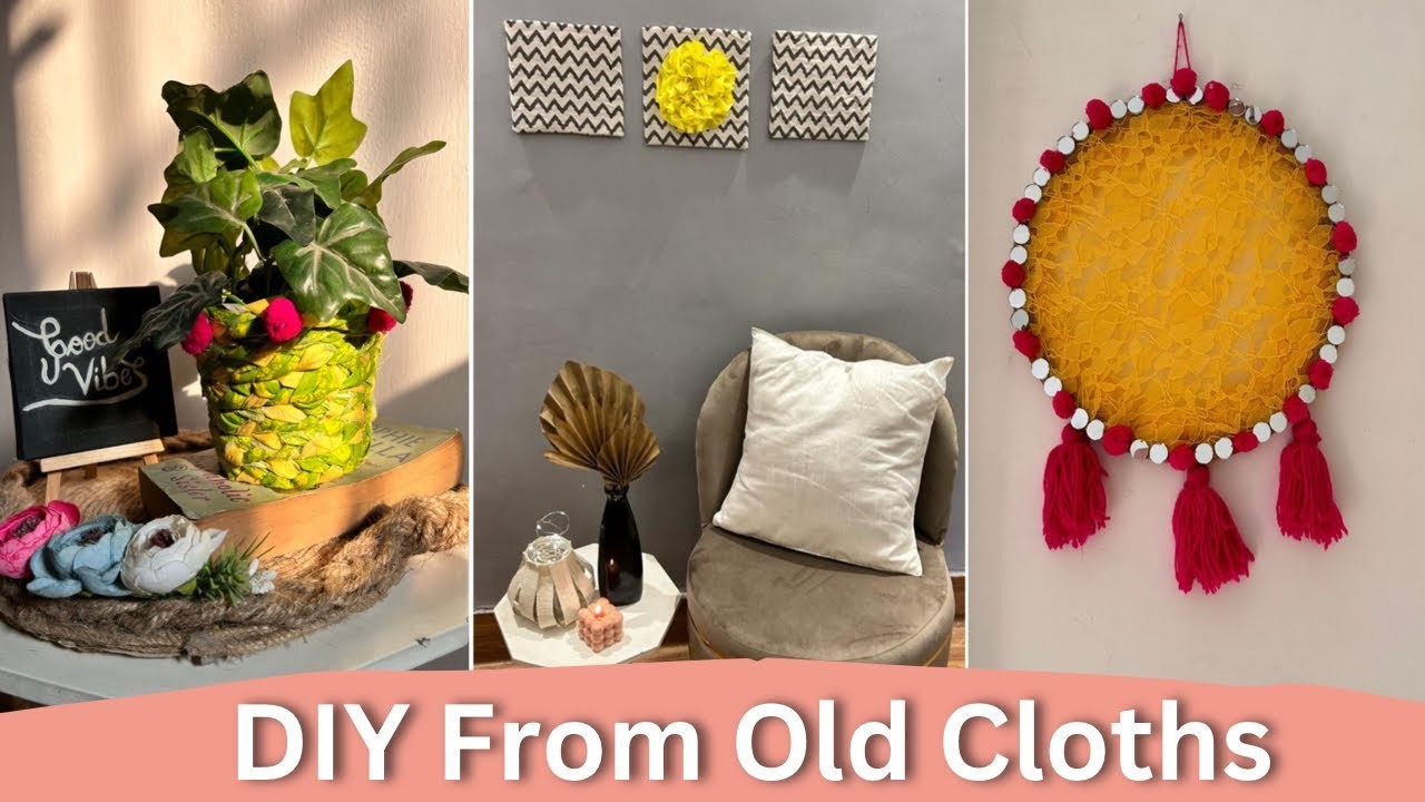 DIY Home Decor From Old Cloths | Best Out Of Waste |