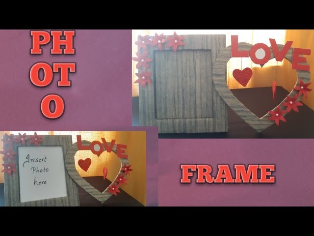 DIY Photo Frame Making | Reuse Cardboard | Handmade Birthday | Valentine's | Wedding Gift Ideas