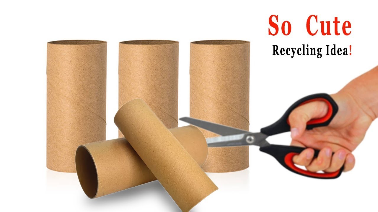 Easy Toilet Paper Roll Recycling | Toilet Paper Roll Crafts | DIY Room Décor