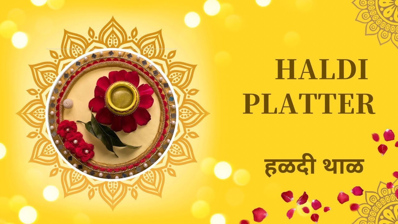 हळदी थाळ #@ HALDI Platter #@ Indian weddings Haldi platter