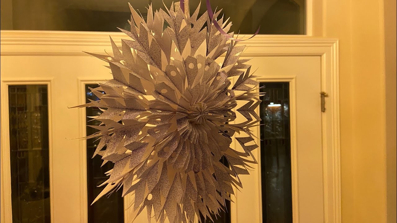 How to make a 3D paper snowflake