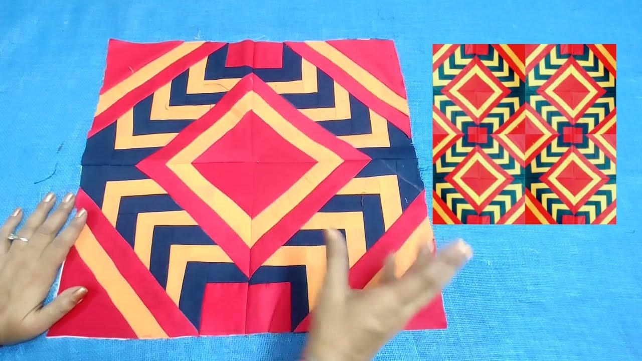 How to make Easy quilt pattern || Faliya ki Design || Baby Bedsheet cutting and stitching