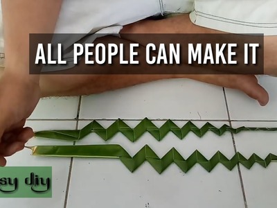 Keris From Coconut Leaves #diy #coconutleaves