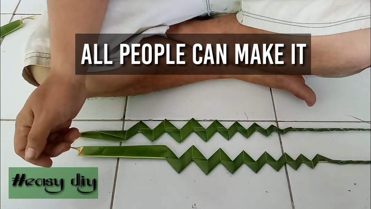 Keris From Coconut Leaves #diy #coconutleaves