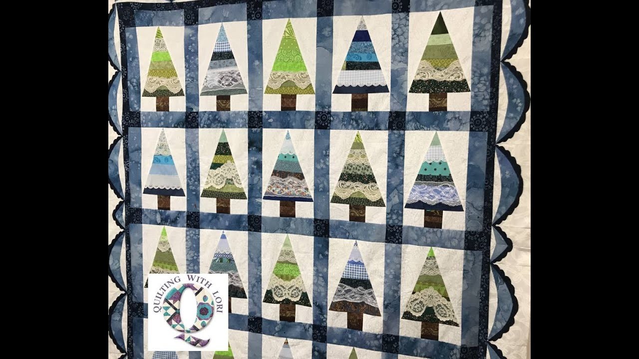 Lacey Trees Quilt Block   Simple paper pieced project!