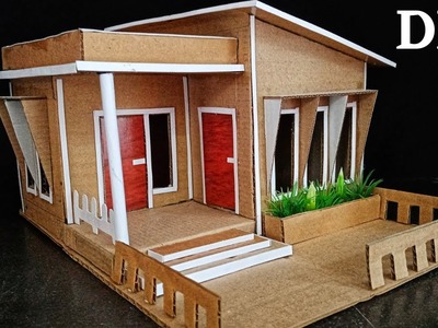 Miniature cardboard house #diy