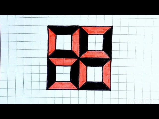 New 3d drawing on graph paper || graph paper drawing || Ibrahim Drawing 2.1M