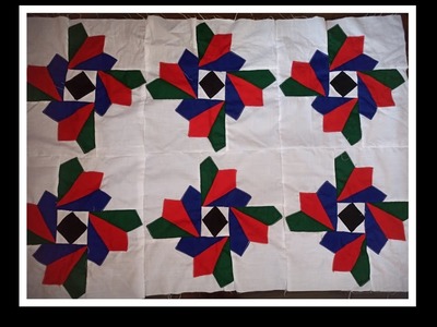 Quilt design | applique work | faliya design | cushion patchwork | quilt block pattern| #handmade
