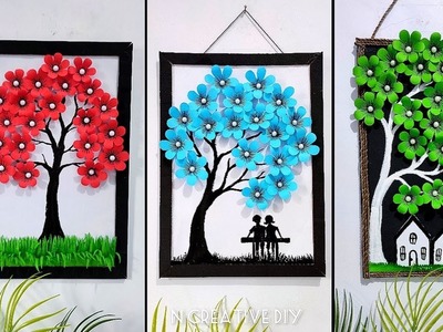 Unique wall hanging craft | Paper craft for home decor | Paper flower Tree wall decor | Room decor