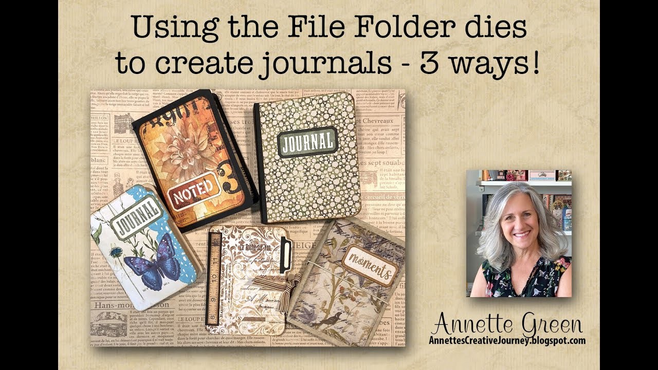 Use File Folder Dies To Create Journals - 3 Ways!