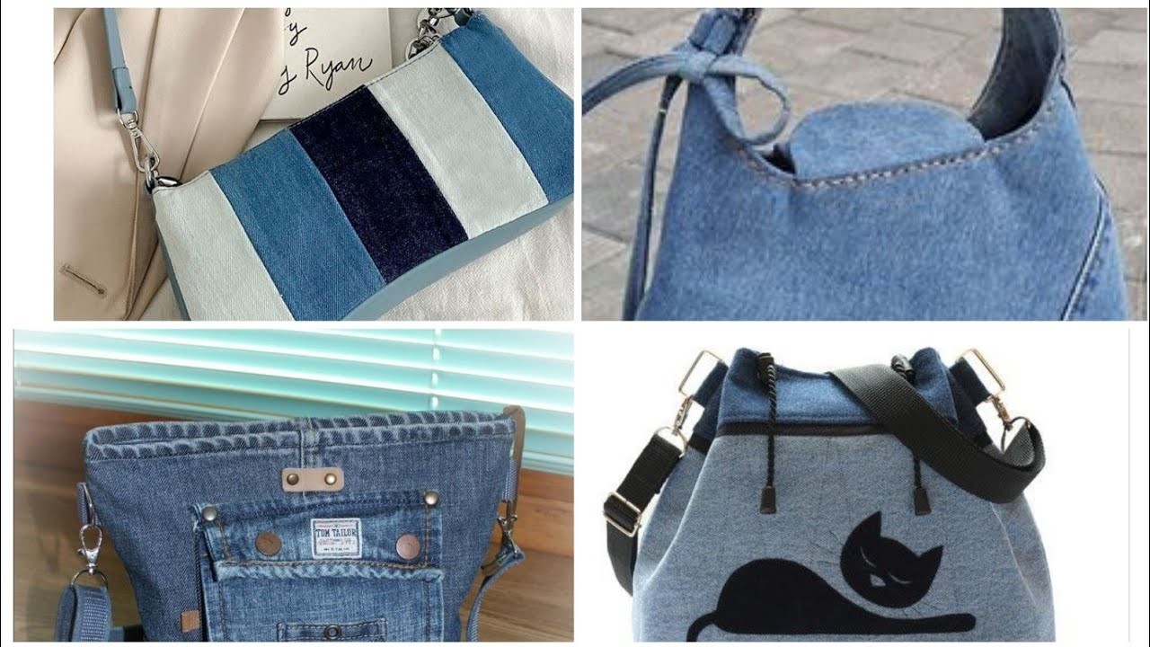 Very beautiful and trendy denim jeans bags #denim #bags #beautiful #trendy #jeans