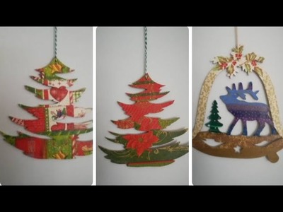 2 Christmas decoupage projects without painting. blending