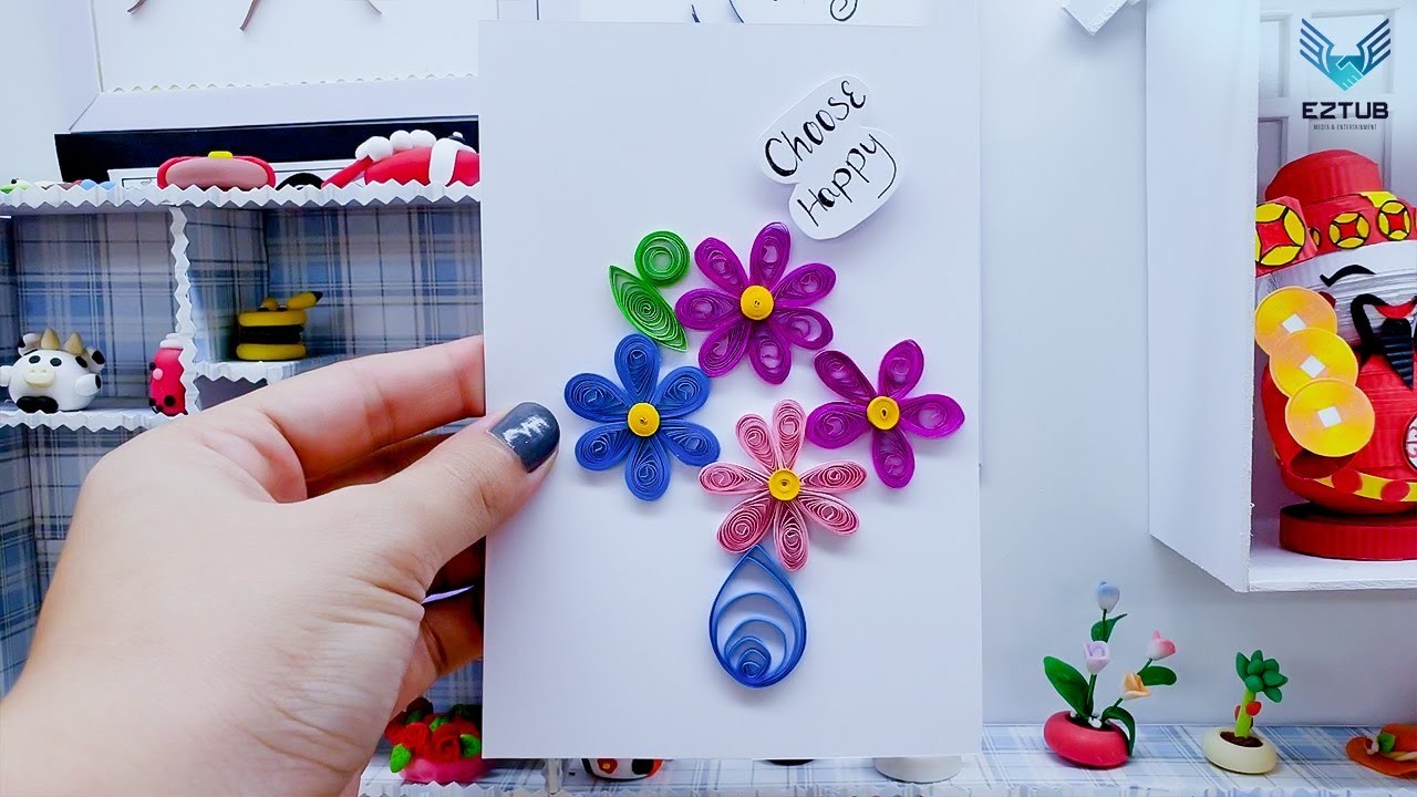 AWLN27 Tutorial Design Charming Quilling Greeting Cards. Ann Walker Linda Nelson