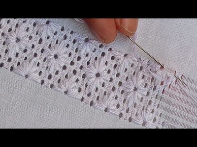 Beautiful New Hand Embroidery Tarkashi Border Line. Hand Embroidery
