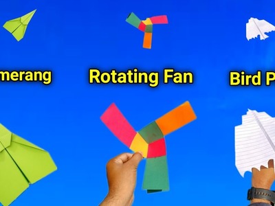 Boomerang plane | paper boomerang | rotating fan | eagle plane@TechnoKriArt