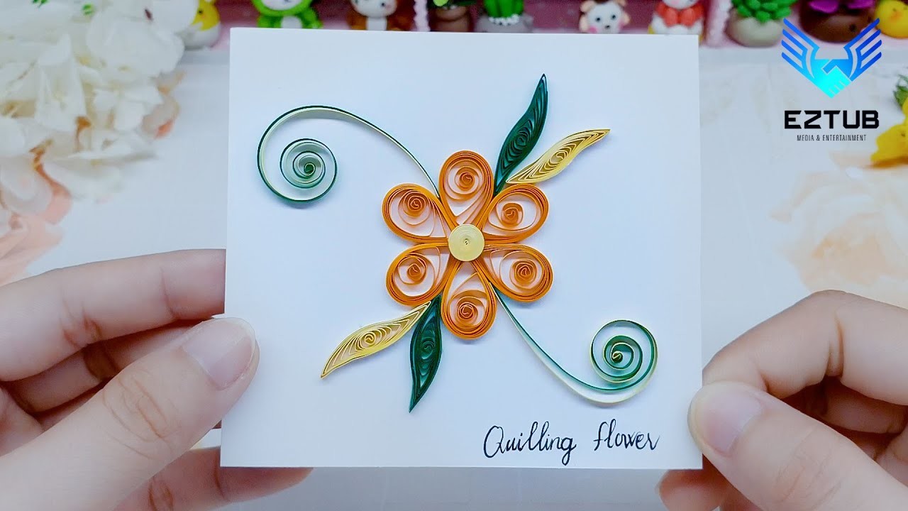 CCBT24 The Best Handmade Quilling Flower Tutorial. Charity Cronin Bailey Tillman