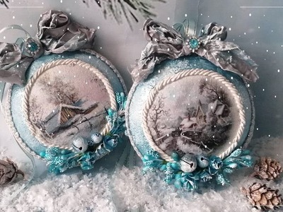 Christmas decoration ideas -  atmospheric winter landscape - Xmas ornaments