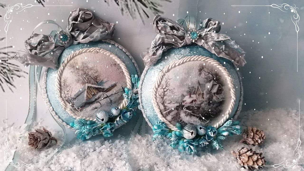 Christmas decoration ideas -  atmospheric winter landscape - Xmas ornaments
