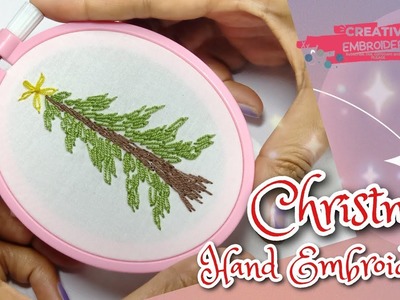 Christmas Embroidery || DIY Christmas Hand Embroidery || Christmas Ornament Hand Embroidery