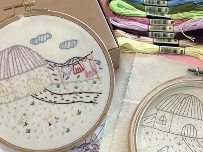 Country Life Embroidery Pattern | Beginner Friendly Tutorial