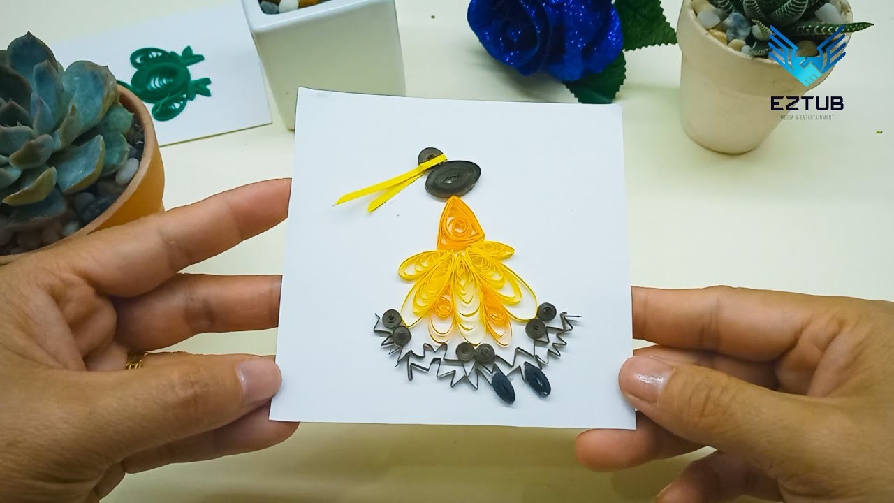 DBBS05 The Most Beautiful Quilling Dressyellowgirls Design Ideas. David Bell Barbara Stewart