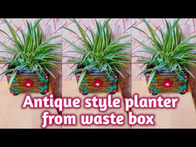 DIY Planter for Home & Garden Decor from waste plastic container