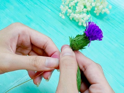 DMMW05 Appealing Purple Chrysanthemum Quilling Design Handshake. Diana Murphy Martin Washington