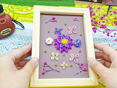 DMMW09 Learn to Decoration Graceful Quilling Stylized Lotus. Diana Murphy Martin Washington