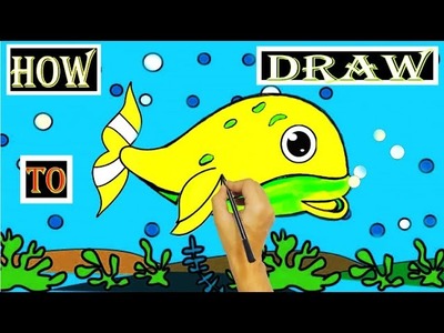 Easy Gold fish drawing |How to Draw a gold fish | Easy Drawing | Art | color drawing