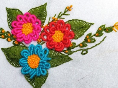 Exclusive Hand Embroidery Designs | Fantastic Flower Embroidery Idea