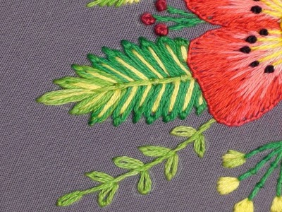 Flower embroidery, Flores impressas à mão, Zanati me lule by Miss Anjiara Begum