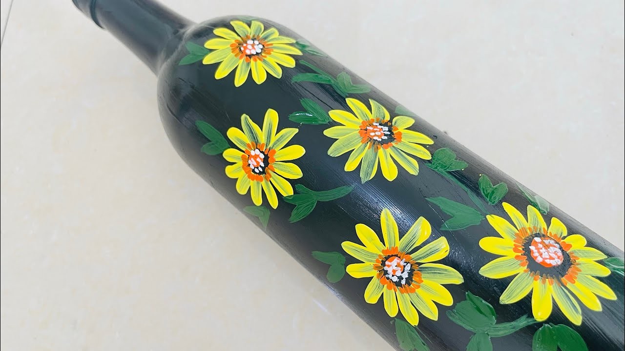 Glass Bottle Decor for beginners | DIY