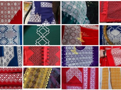 Great handwork. Afghani Hazaragi khaamak collars. women's collars.hand embroidered patterns