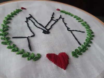 Hand embroidery couple ???? design ???? ????