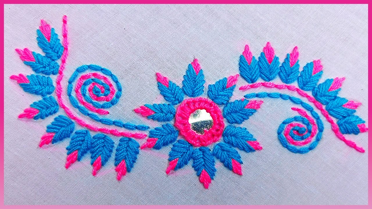 Hand Embroidery Fantastic Flower Design || Easy Hand Embroidery Flower || Ah Creator 3.0