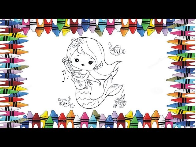 How To Draw Ariel The Little Mermaid | Jal Pari | How to Color | Kids Art | Step By Step | Draw